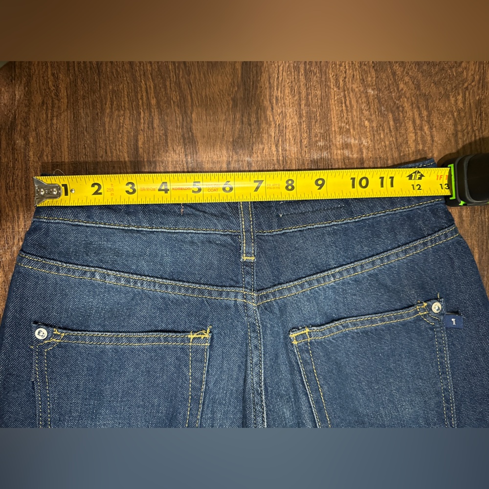 Anthropologie Pilcro The Annie Dark Blue Wide Leg Jeans - Size 25 - Picture 14 of 15